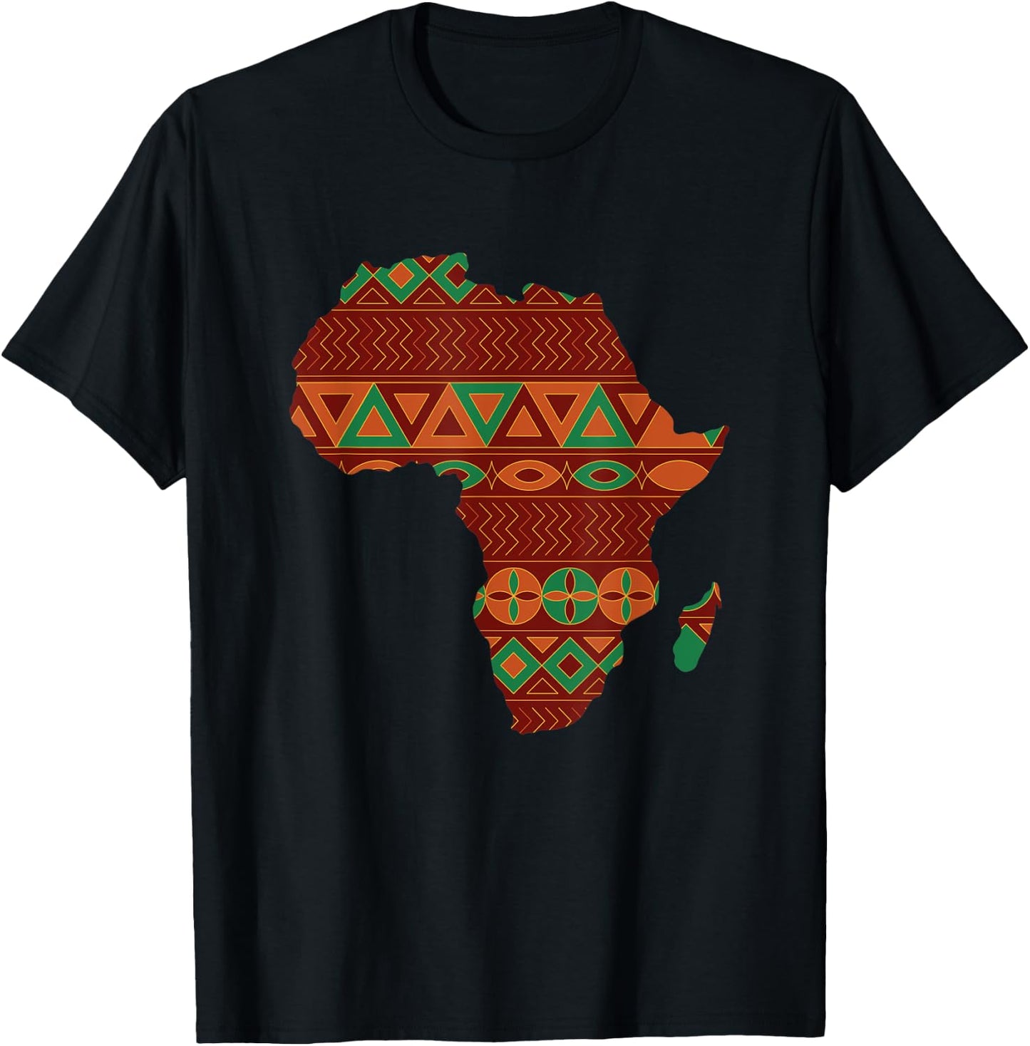Proud Africa African Country Flags Continent Love T-Shirt - T-Shirt | Black