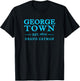 Colorful George Town Grand Cayman Retro Throwback Souvenir T-Shirt - T-Shirt | Black