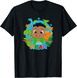 CoComelon Cody Let's Roar Dino Box Up T-Shirt - T-Shirt | Black
