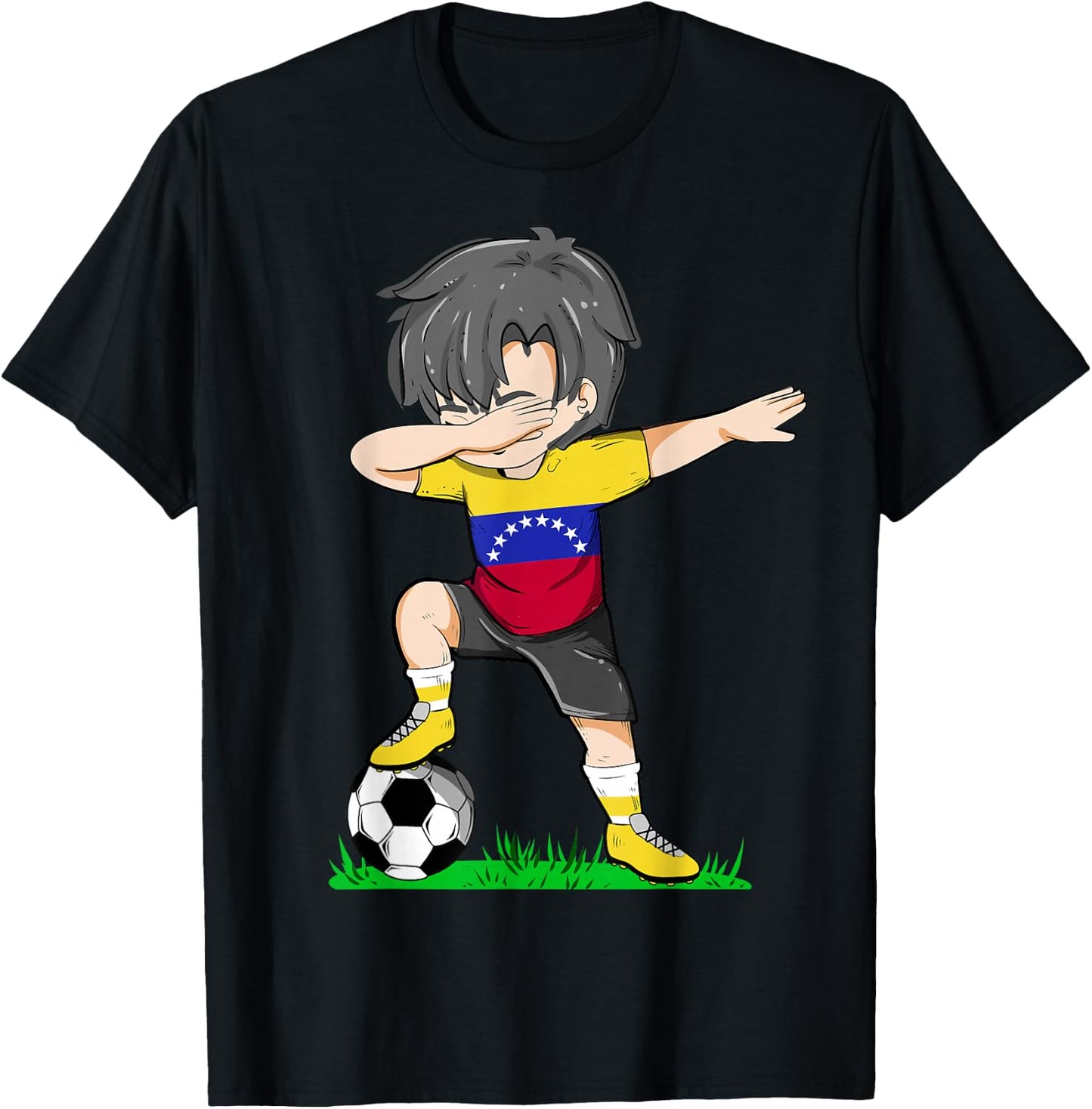 Soccer Venezuela Jersey Venezuelan Flag Football Boys Men T-Shirt - T-Shirt | Black