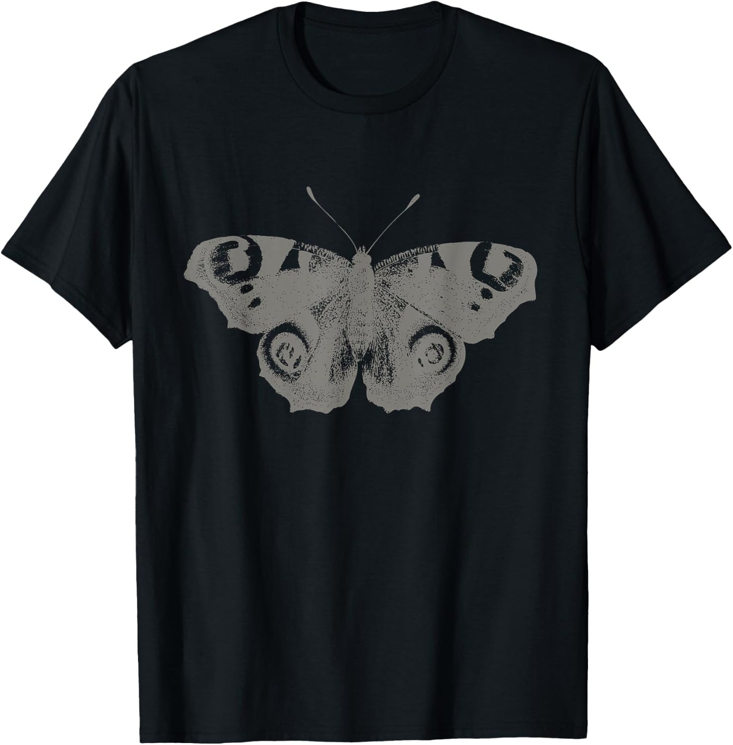 Vintage Butterfly Graphic T-Shirt - T-Shirt | Black