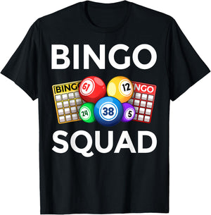 Cute Bingo Designs Women Bingo Lovers Players Casino Small T-Shirt - T-Shirt | Black