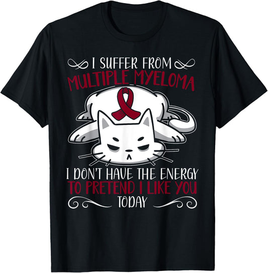 Multiple Myeloma Warrior Myeloma Cancer Awareness T-Shirt - T-Shirt | Black