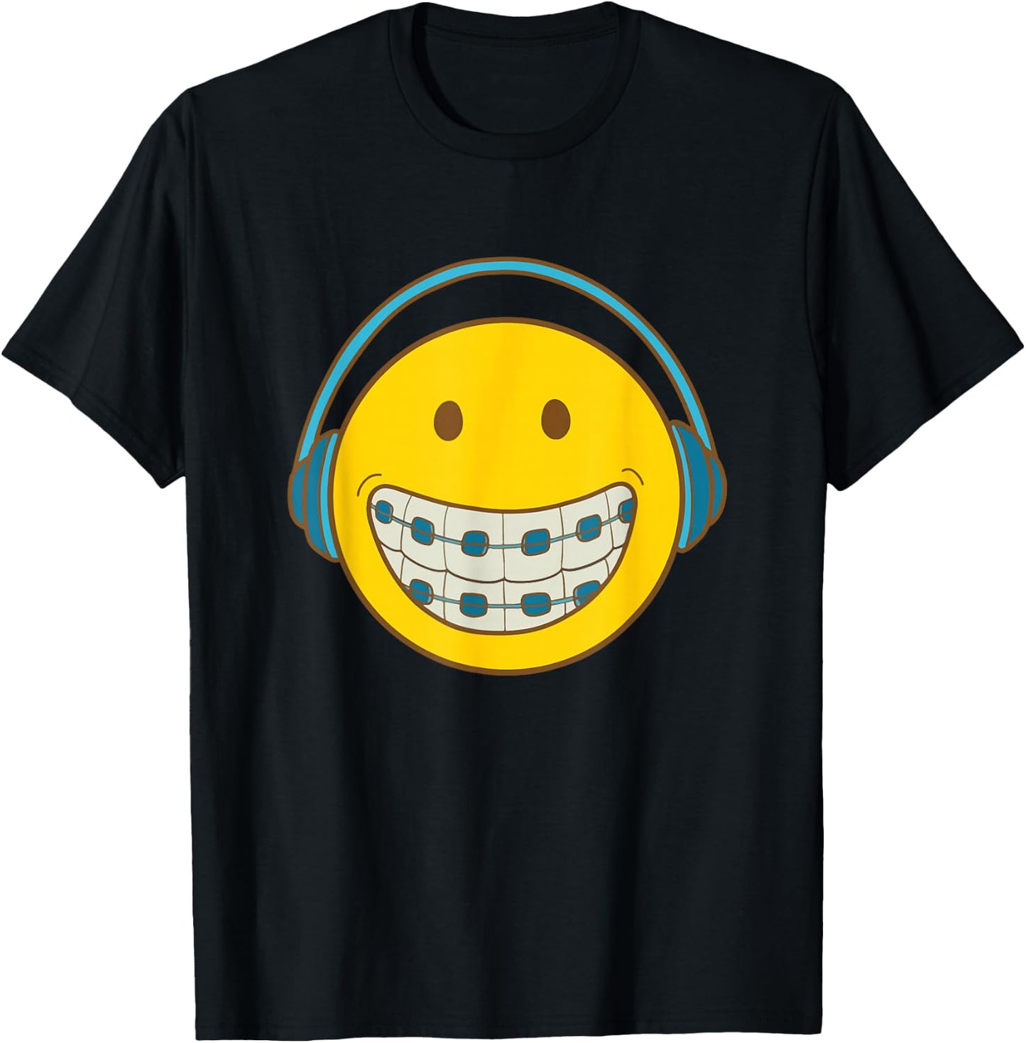 SMILE BRACE FACE Orthodontic Orthodontist Orthodontal T-Shirt - T-Shirt | Black