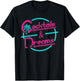 Cocktails And Dreams 80s Summer Cocktail Retro Style T-Shirt - T-Shirt | Black