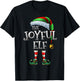 The Joyful Elf Shirt Matching Family Joyful Christmas Elf T-Shirt - T-Shirt | Black