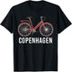 Denmark travel Copenhagen Bike design Souvenir Men T-Shirt - T-Shirt | Black