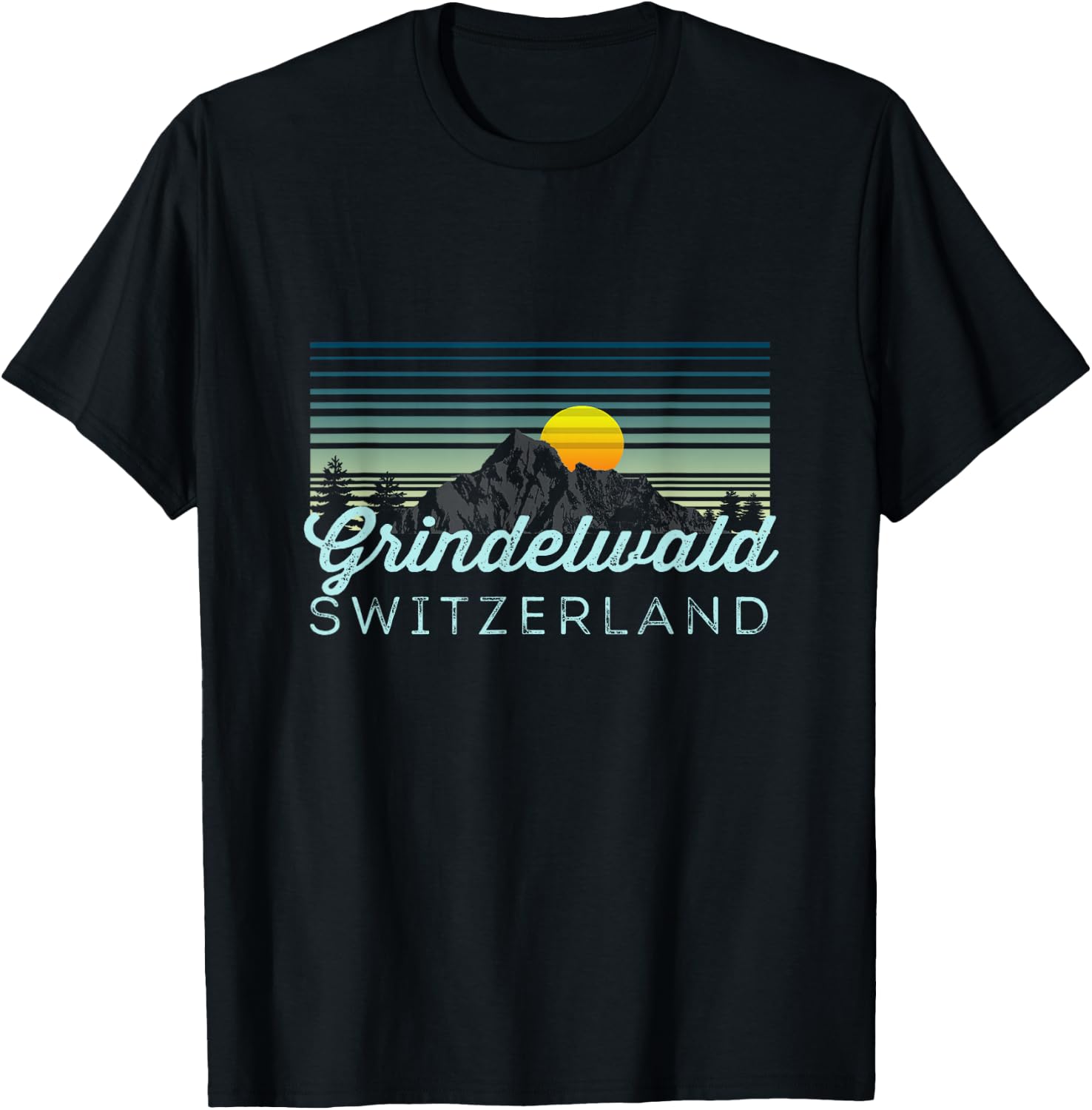 Grindelwald Retro Clothes & Gear - Grindelwald Souvenir T-Shirt - T-Shirt | Black