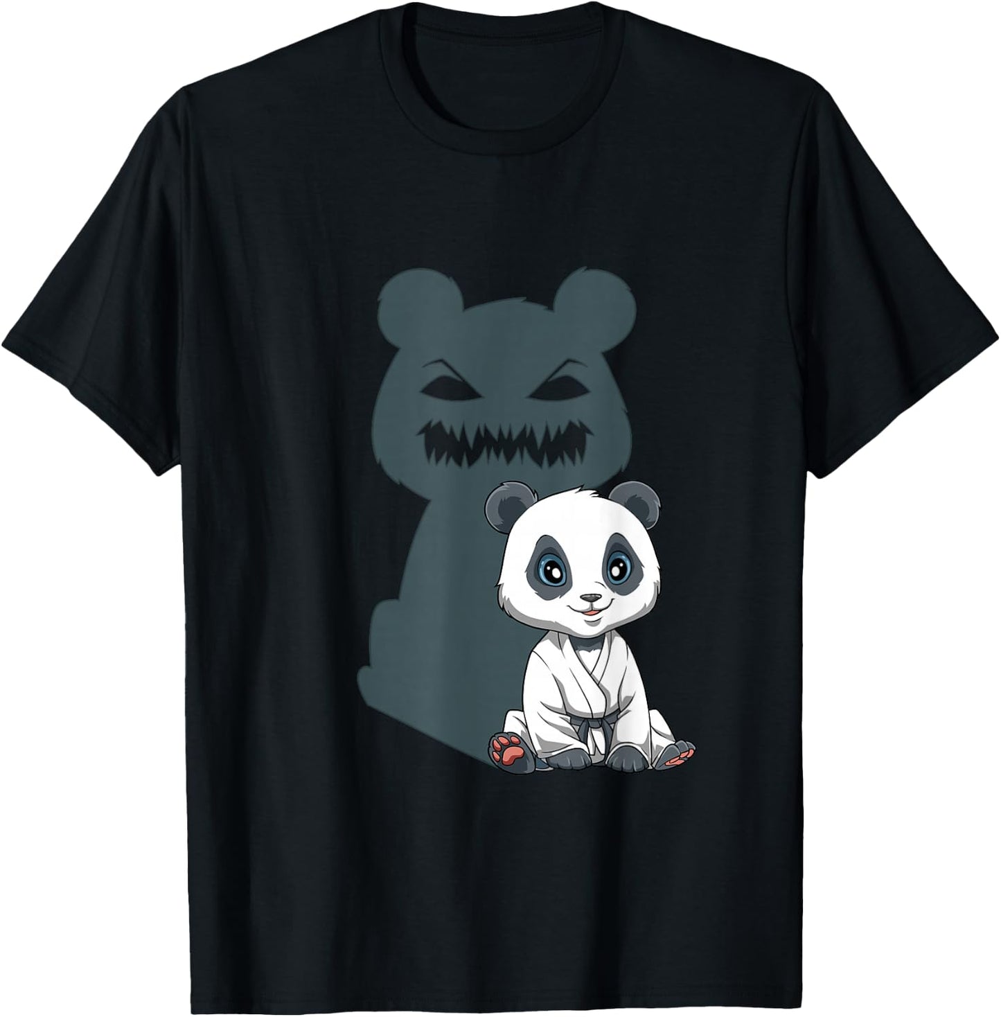 Funny BJJ Panda - Brazilian Jiu Jitsu Grappling T-Shirt - T-Shirt | Black