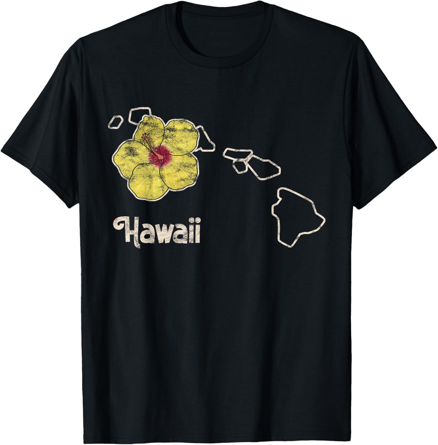 Hawaii Pua 'Ilima Flower Wildflower State T-Shirt - T-Shirt | Black