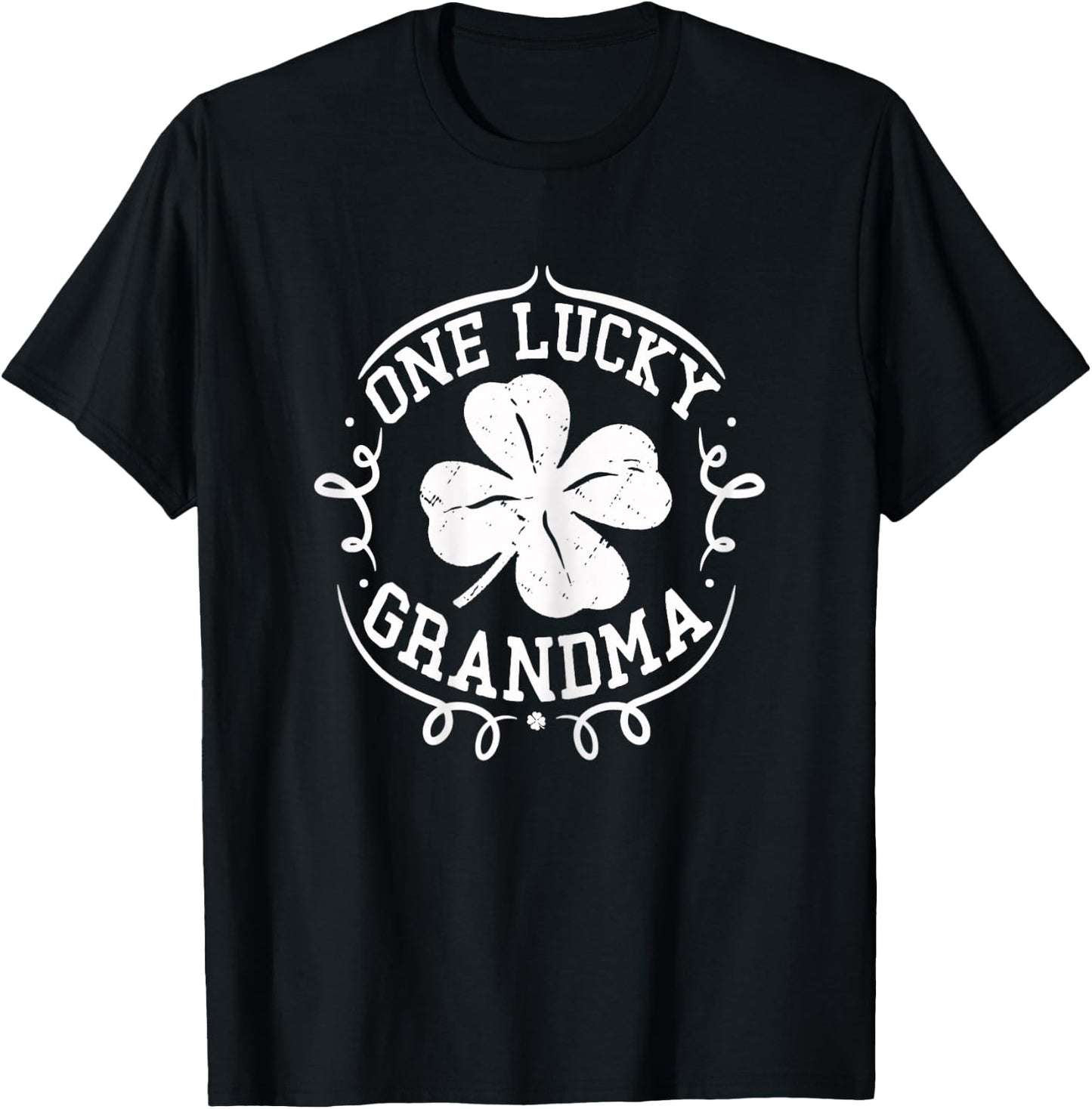 One Lucky Grandma Shirt St Patrick's Day Gifts T-Shirt - T-Shirt | Black