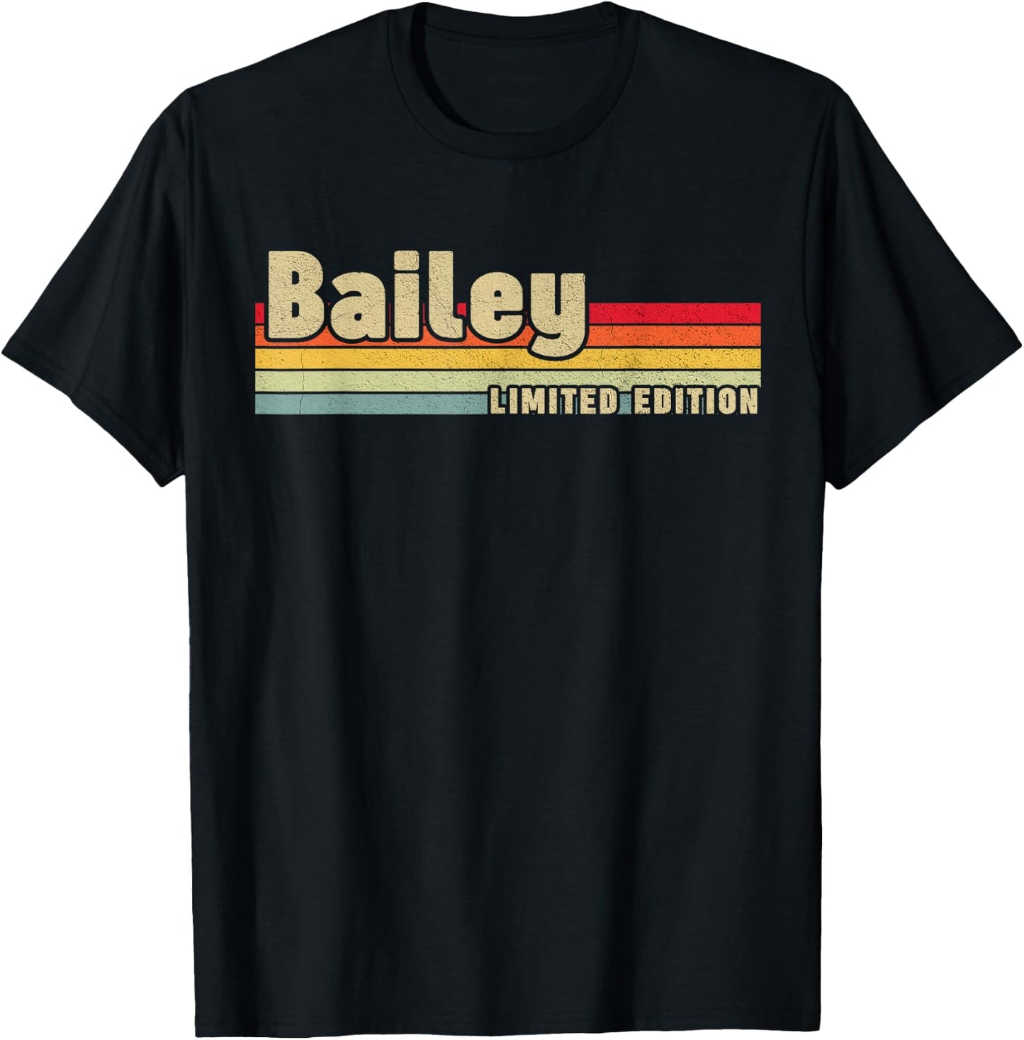 Bailey Gift Name Personalized Birthday Funny Christmas T-Shirt - T-Shirt | Black
