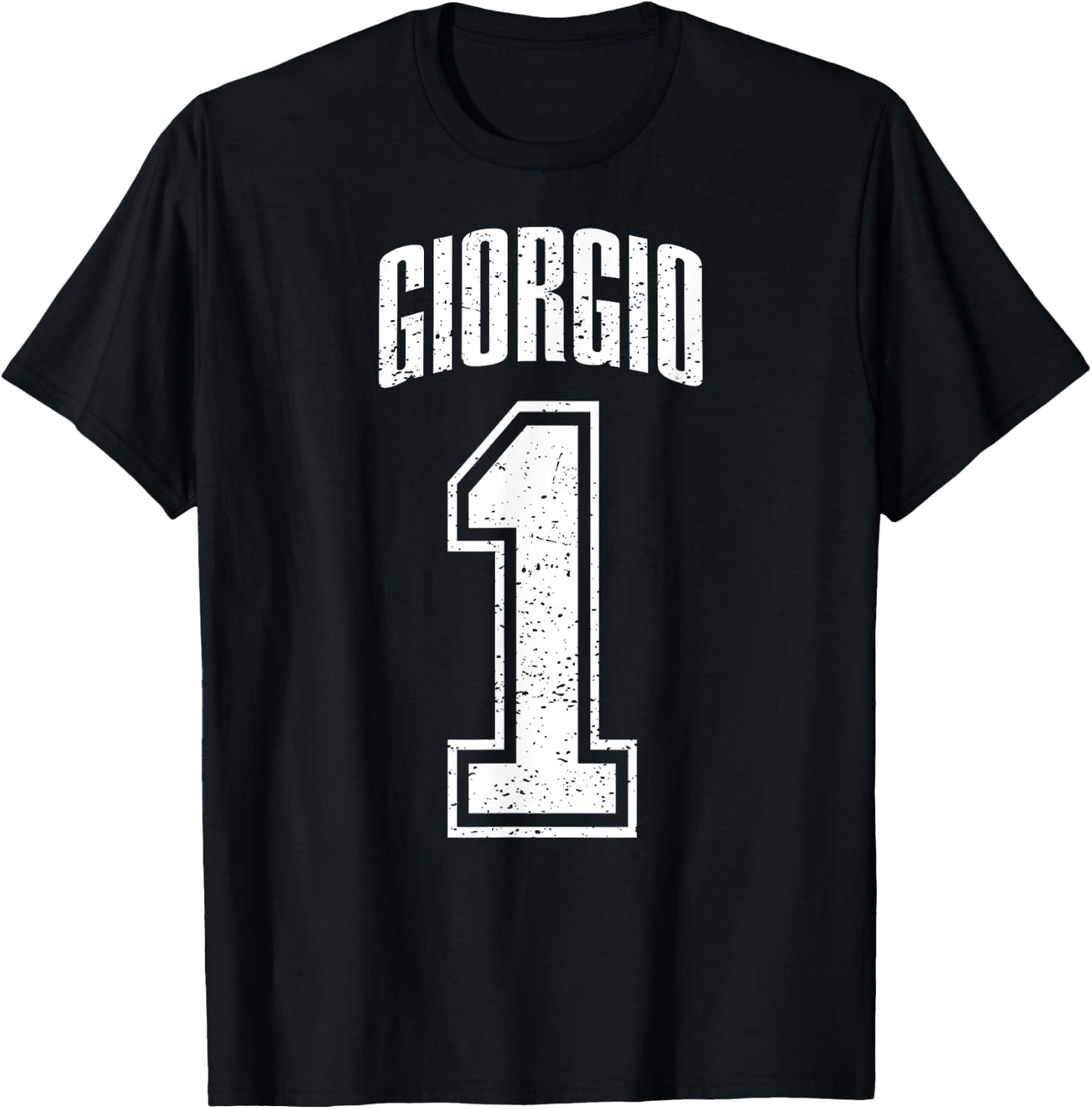 Giorgio Supporter Number 1 Greatest Fan T-Shirt - T-Shirt | Black