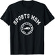 Eat Sleep Sports Mom Hockey Cheer Baseball Mothers Day T-Shirt - T-Shirt | Black