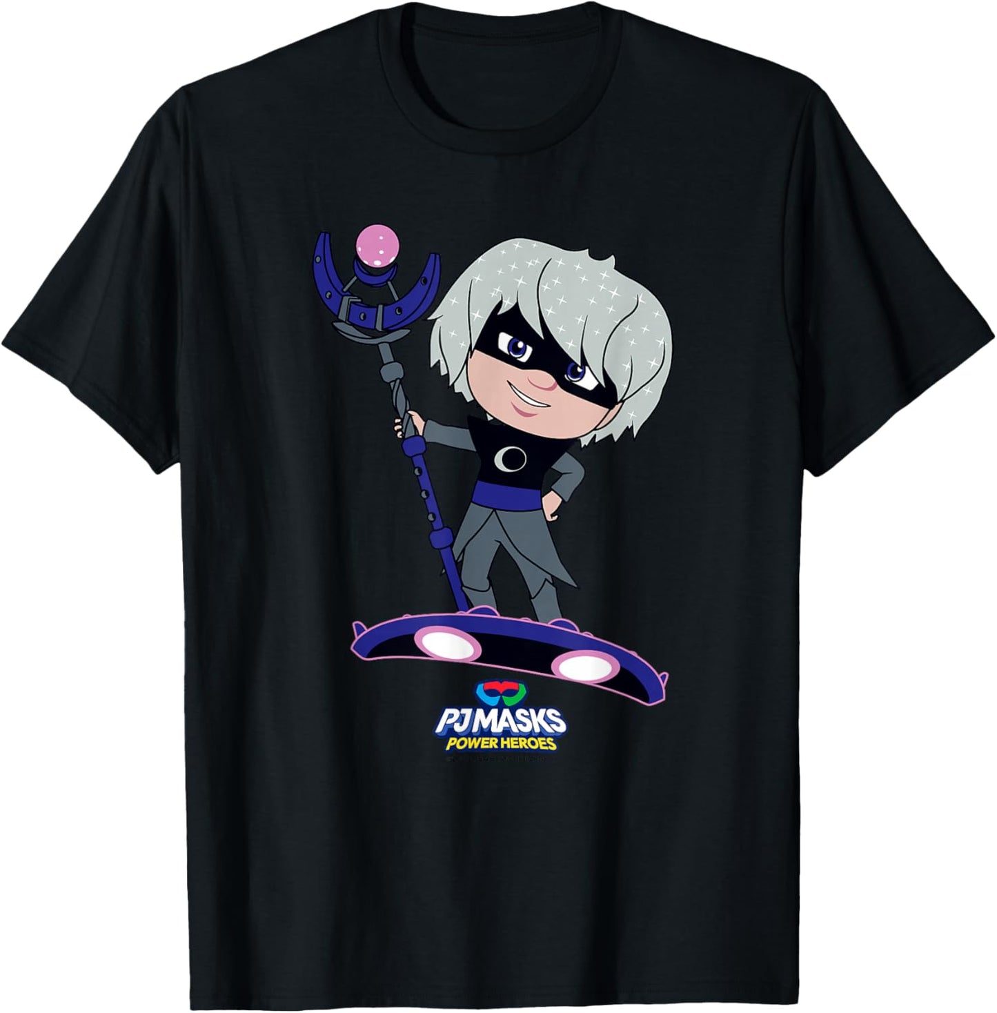 PJ Masks Luna Girl Night Time Villain Luna Board Portrait T-Shirt - T-Shirt | Black