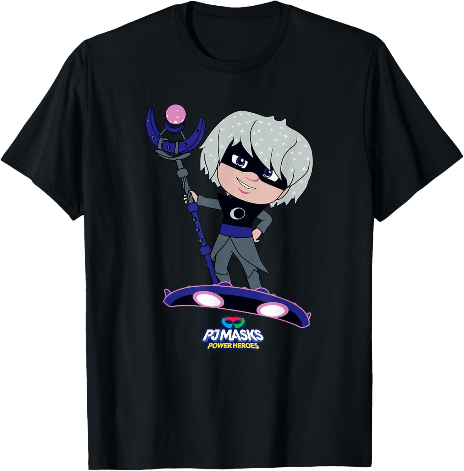 PJ Masks Luna Girl Night Time Villain Luna Board Portrait T-Shirt - T-Shirt | Black