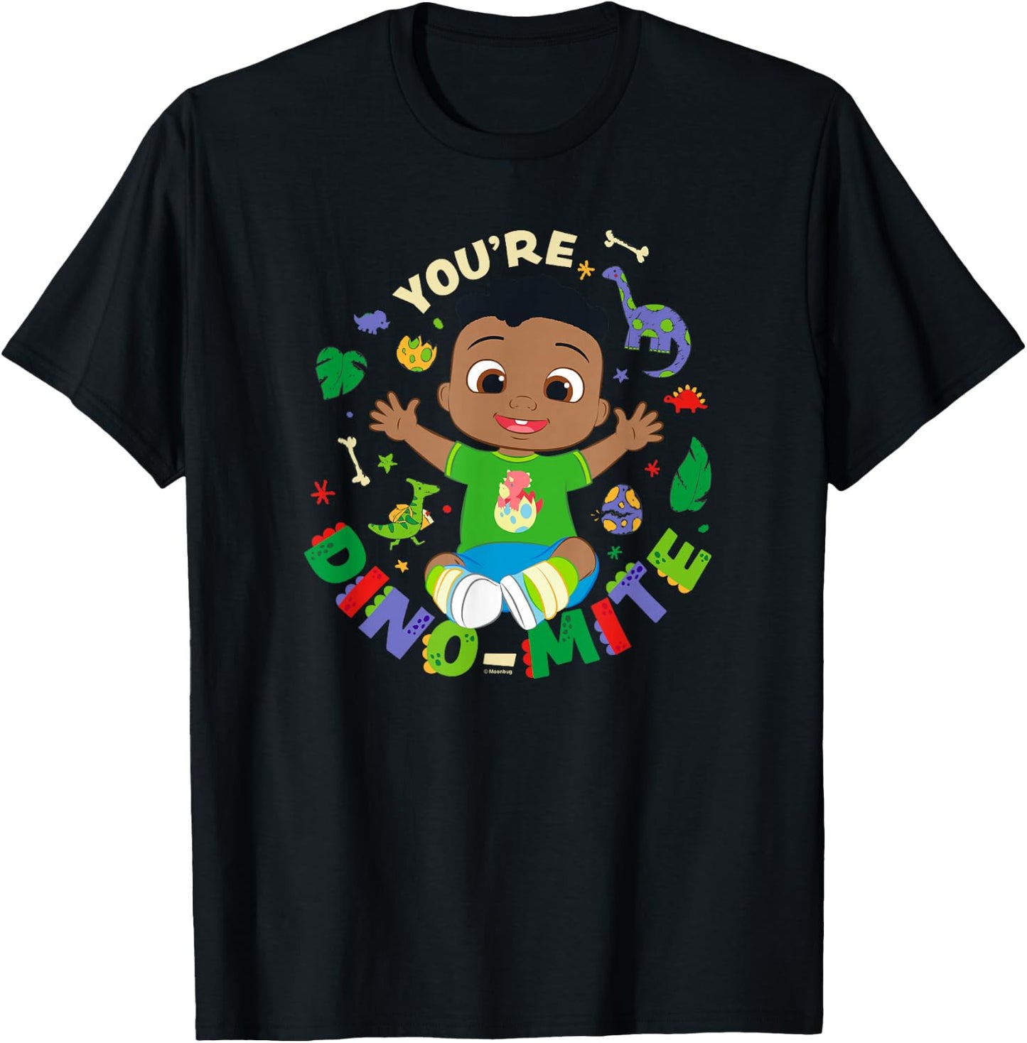 CoComelon Cody You're Dino-Mite T-Shirt - T-Shirt | Black