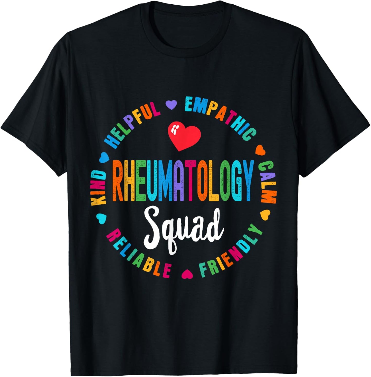Rheumatology Squad Nurse Team Registered Nursing T-Shirt - T-Shirt | Black
