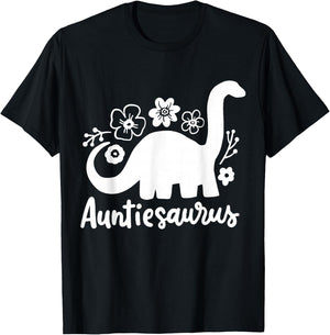 Auntie Aunt Auntiesaurus T-Shirt - T-Shirt | Black