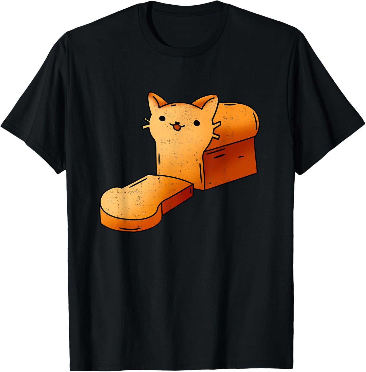 Halloween Costume Cat Loaf Lazy Funny Bread Kitten Kitty Women Kids T-Shirt - T-Shirt | Black