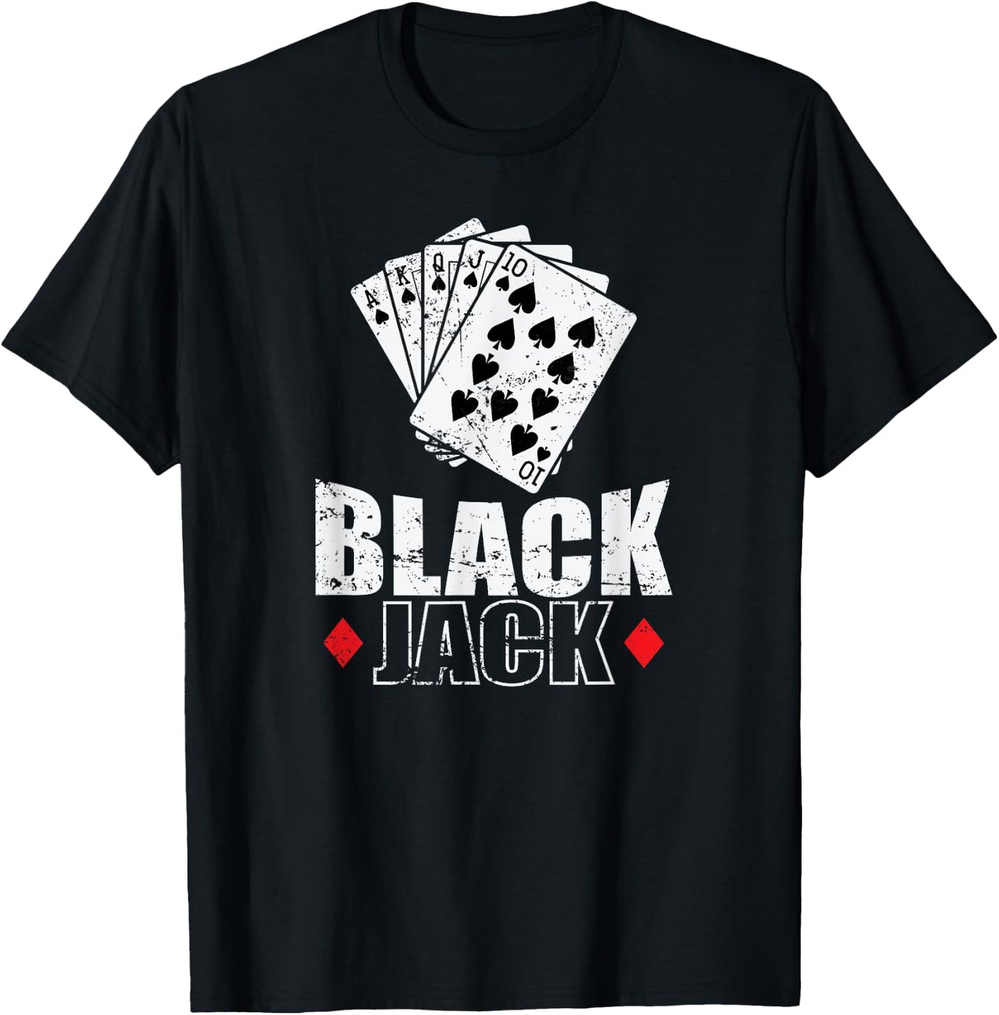 Blackjack America Card Game Casino T-Shirt - T-Shirt | Black