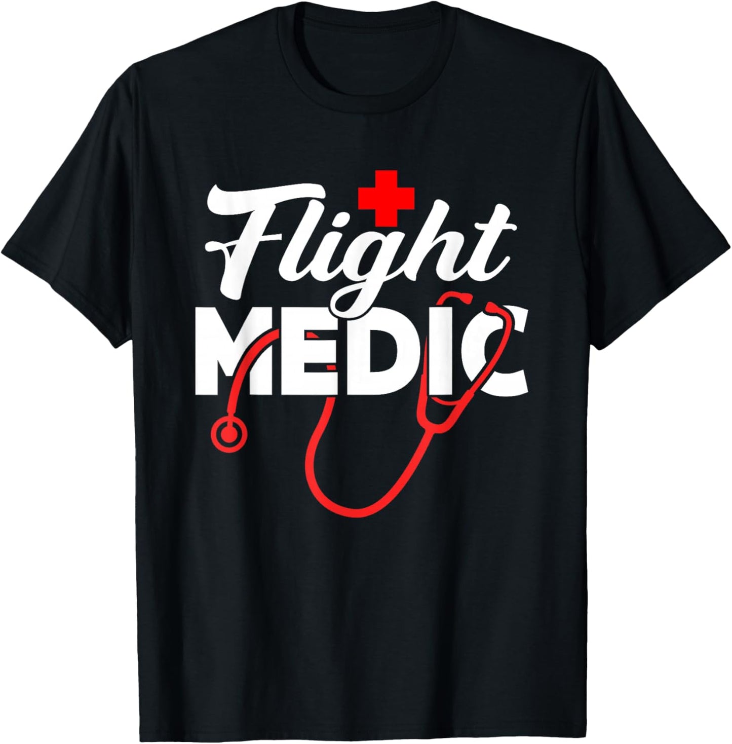 Flight Medic Job Nurse Team T-Shirt - T-Shirt | Black