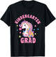 Kids Unicorn Kindergarten Grad Kindergarten Graduation T-Shirt - T-Shirt | Black