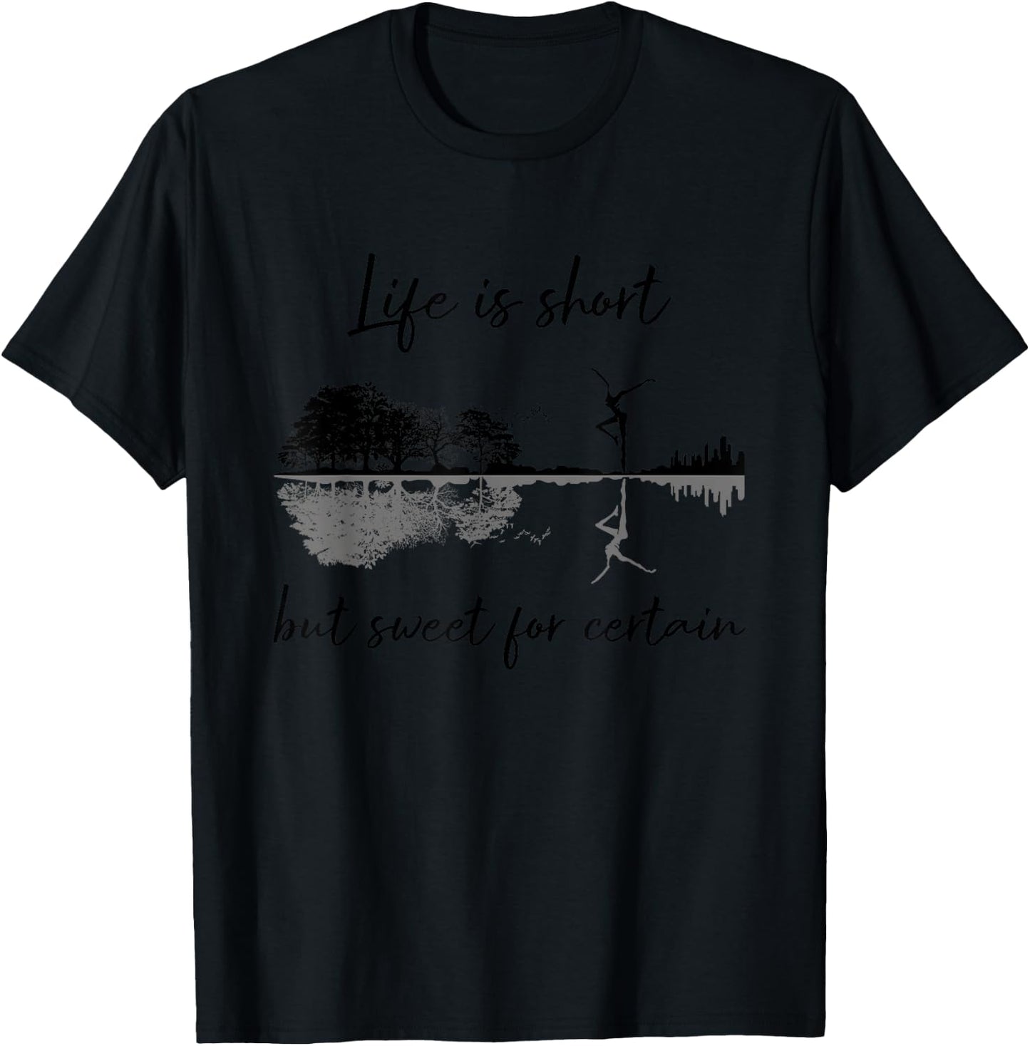 Cute Design Life Is Short But Sweet For Certain Guitar T-Shirt - T-Shirt | Black