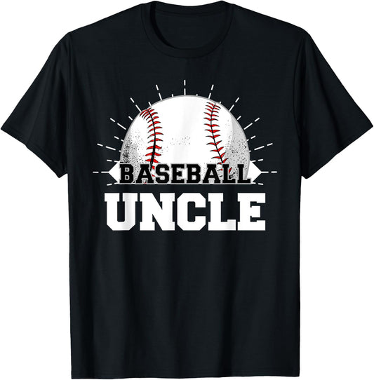 Game Day Baseball Uncle T-Shirt - T-Shirt | Black
