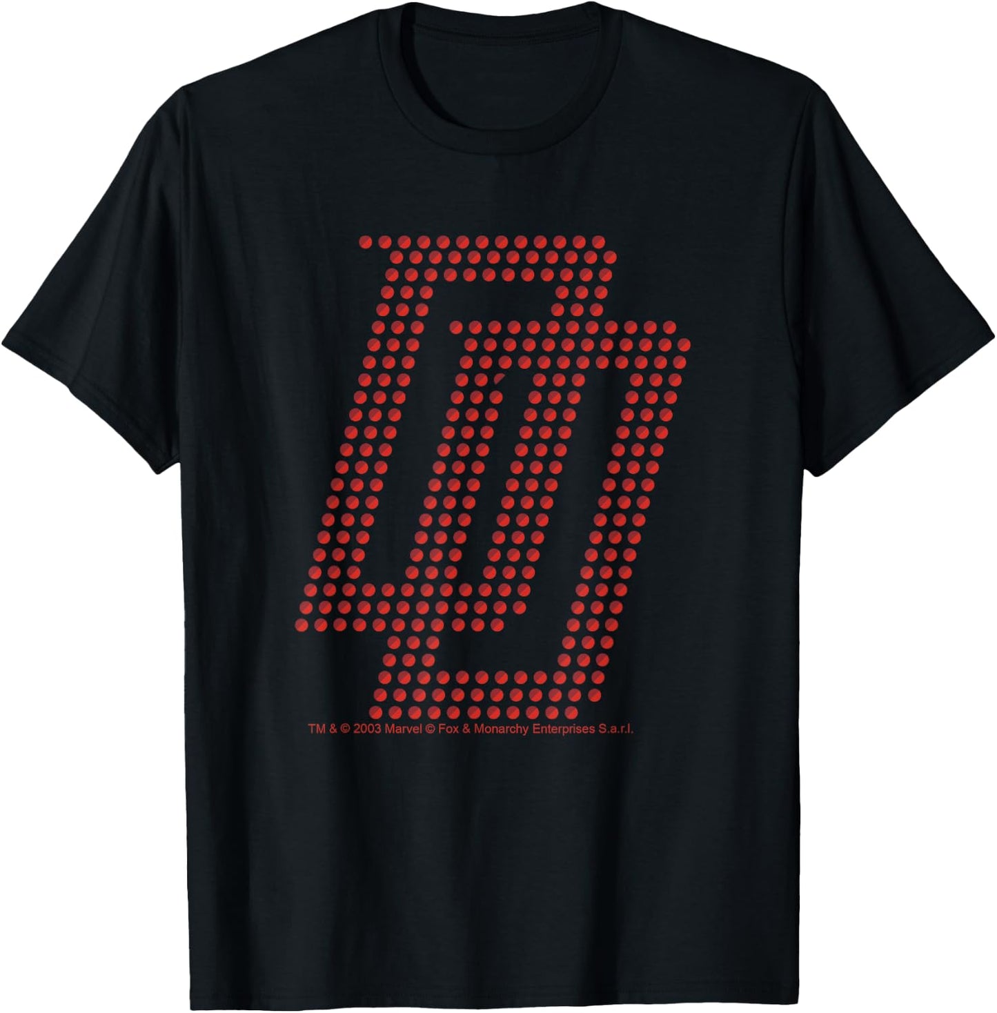 Marvel Comics Retro Classic Daredevil DD Polka Dot Logo T-Shirt - T-Shirt | Black