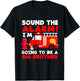 Kids Firetruck Firefighter I'm Going To Be A Big Brother T-Shirt - T-Shirt | Black