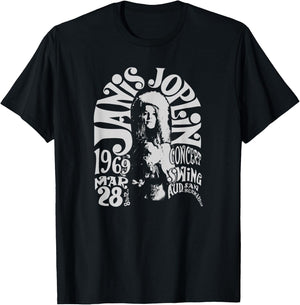Janis Joplin San Bernadino 1969 Small T-Shirt - T-Shirt | Black