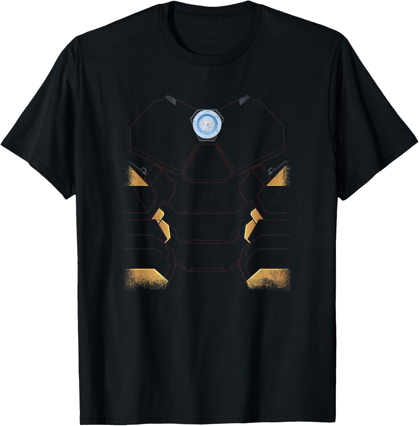 Marvel Halloween Iron Man Avengers Distressed Costume T-Shirt - T-Shirt | Black