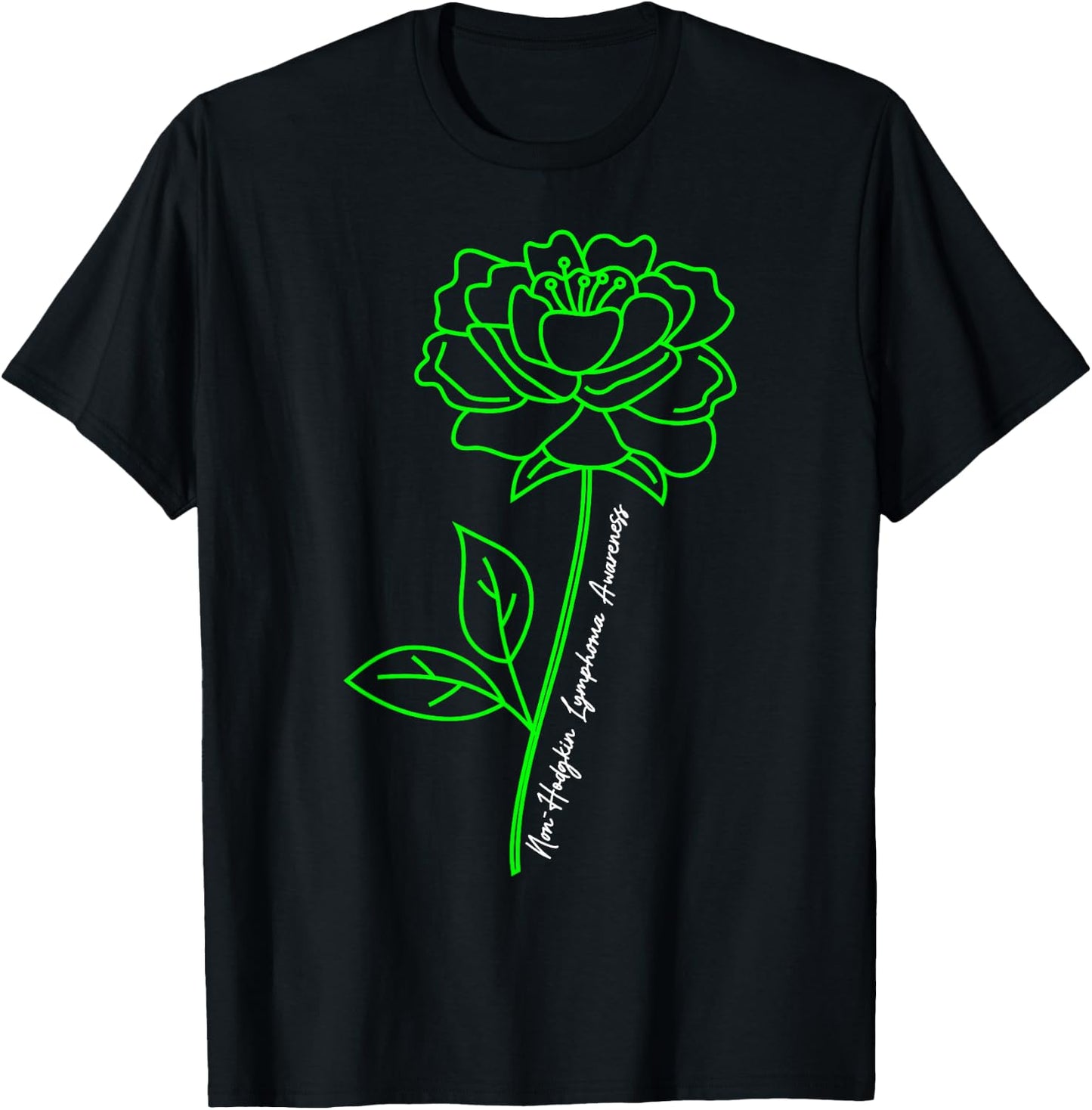 Non-Hodgkin Lymphoma Awareness Beat Cancer Chemotherapy T-Shirt - T-Shirt | Black