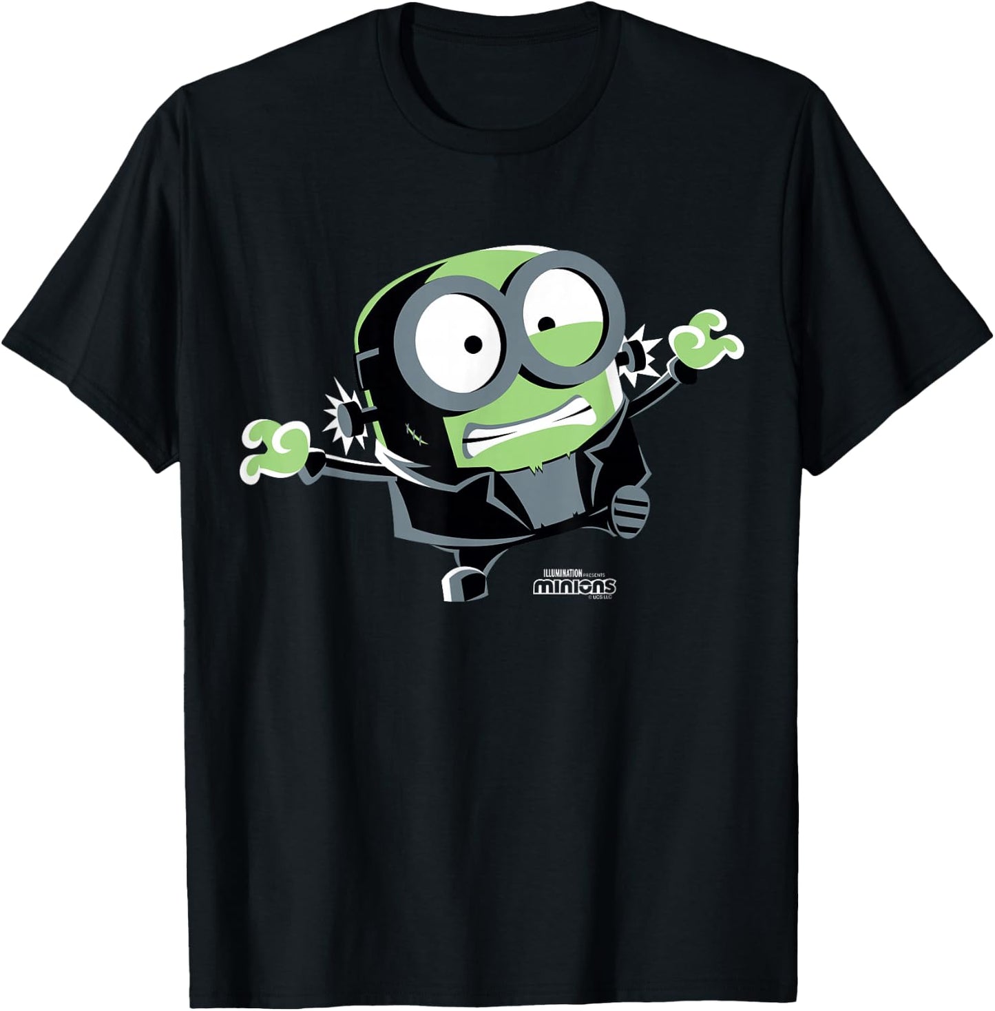 Minions Monsters Frankenbob Halloween T-Shirt - T-Shirt | Black