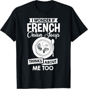 French Onion Soup Recipe Mix Bowl Japanese Cheese T-Shirt - T-Shirt | Black