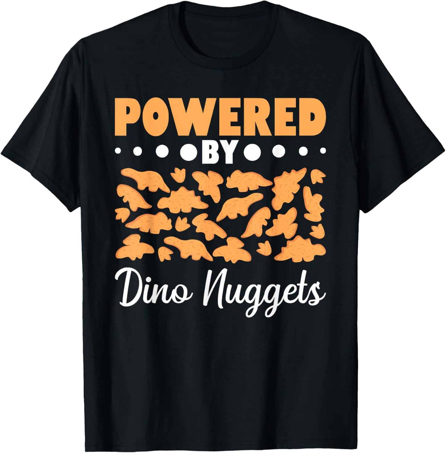 Dinosaur Nugget Lover Dino Nugget Plush Chicken Nuggets T-Shirt - T-Shirt | Black