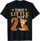 This Little Tiger Is 2 Birthday Party 2 Year Old T-Shirt - T-Shirt | Black
