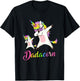 Dadacorn Funny Unicorn Daddy Unicorn Girl and Father T-Shirt - T-Shirt | Black