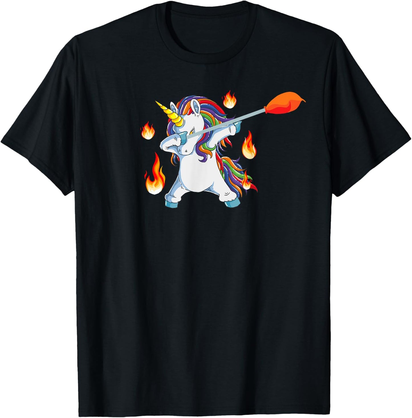 Glassblowing Lover Dabbing Unicorn Glassworker Glassblower T-Shirt - T-Shirt | Black