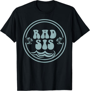 Rad Sis Surf Matching Birthday The Big One 1st Birthday T-Shirt - T-Shirt | Black