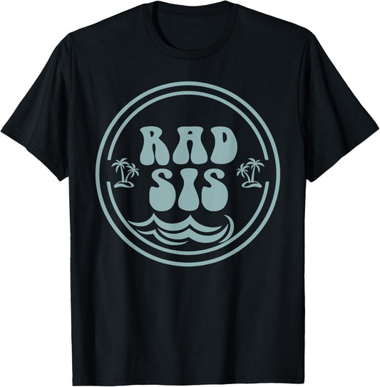 Rad Sis Surf Matching Birthday The Big One 1st Birthday T-Shirt - T-Shirt | Black