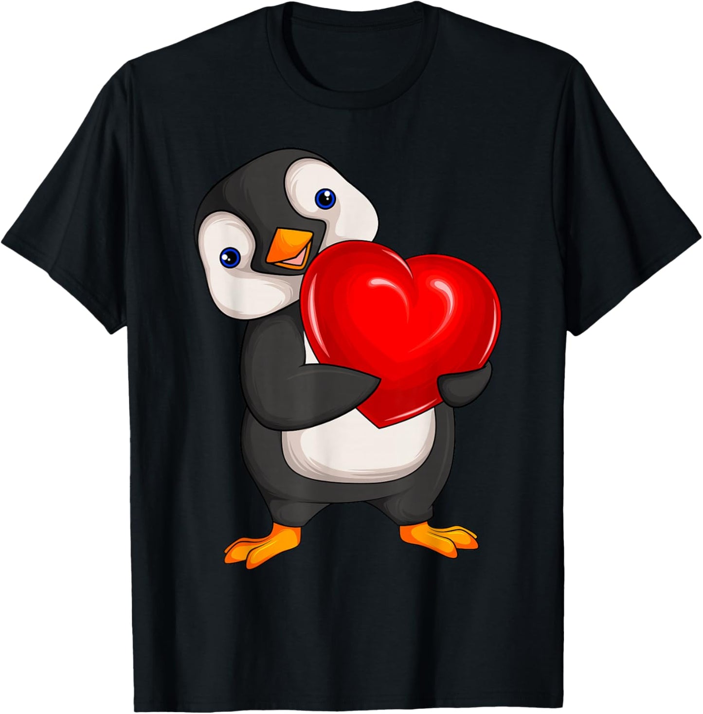 Penguin Women's Girls Children Penguin T-Shirt - T-Shirt | Black