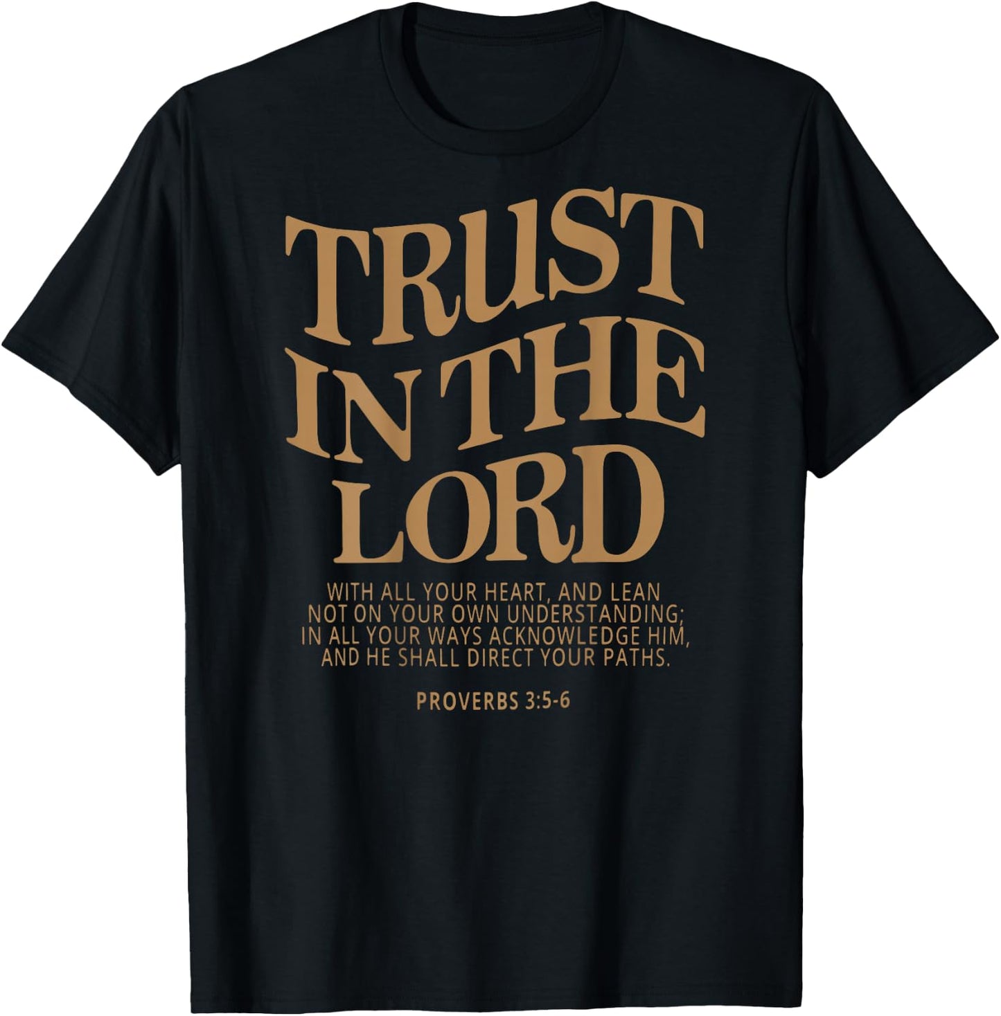 Trust In The Lord Christian Religious Faith Jesus Women's Christian T-Shirt - T-Shirt | Black
