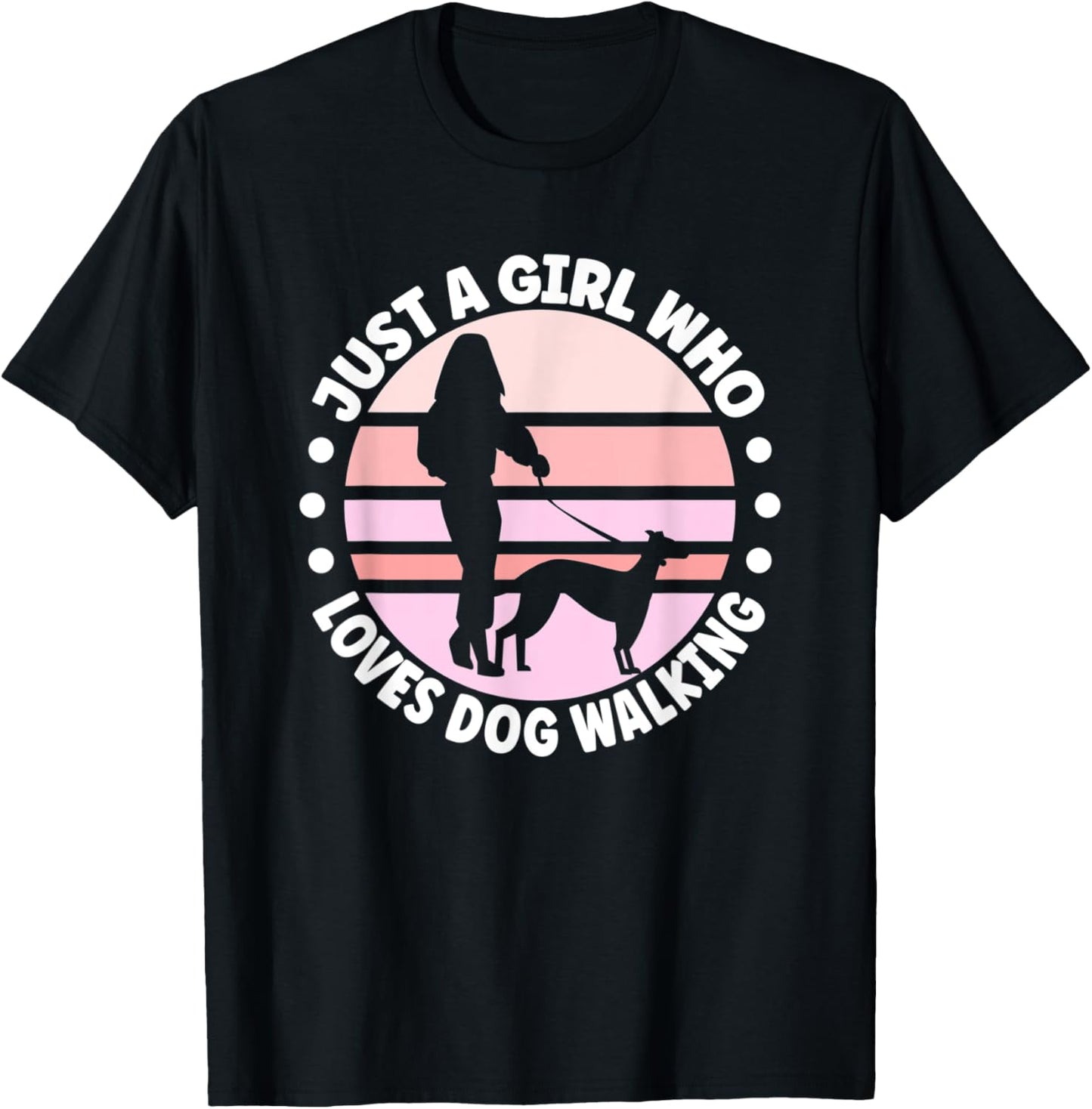 Dog Walking Apparel for Dog Walker T-Shirt - T-Shirt | Black