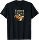 Funny cat with football for American football fans T-Shirt - T-Shirt | Black