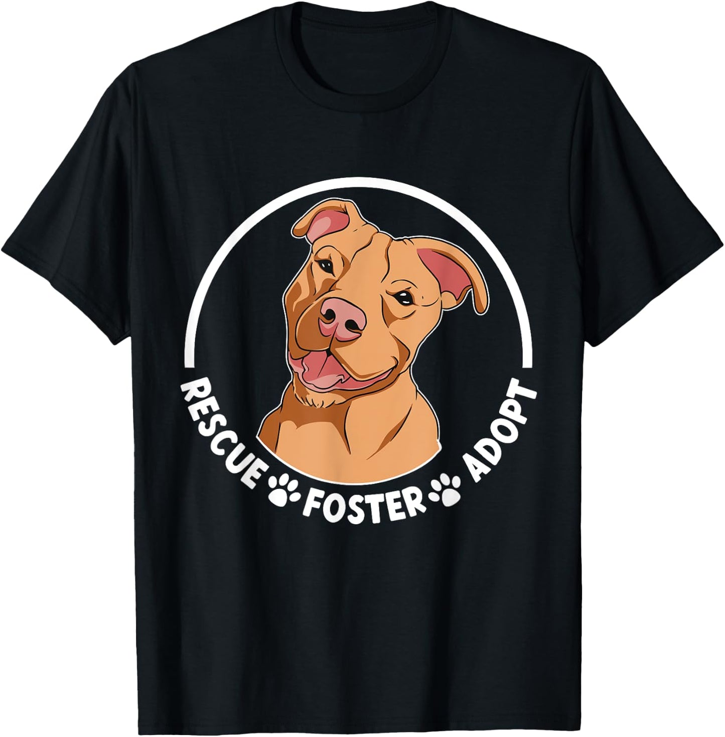 Pitbull Rescue Pitbull Adoption Pittie Rescue T-Shirt - T-Shirt | Black