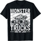 Monster Trucks Are My Jam Gift Cars Monster Trucks T-Shirt - T-Shirt | Black