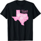 TEXAS Flower Floral Home State Texan Design T-Shirt - T-Shirt | Black
