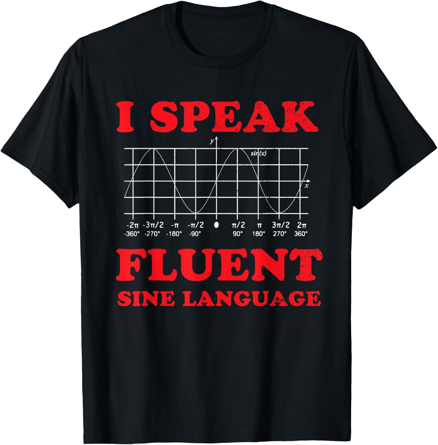 Funny Math Teacher Trigonometry Sine Wave Trig Calculus Joke Women T-Shirt - T-Shirt | Black